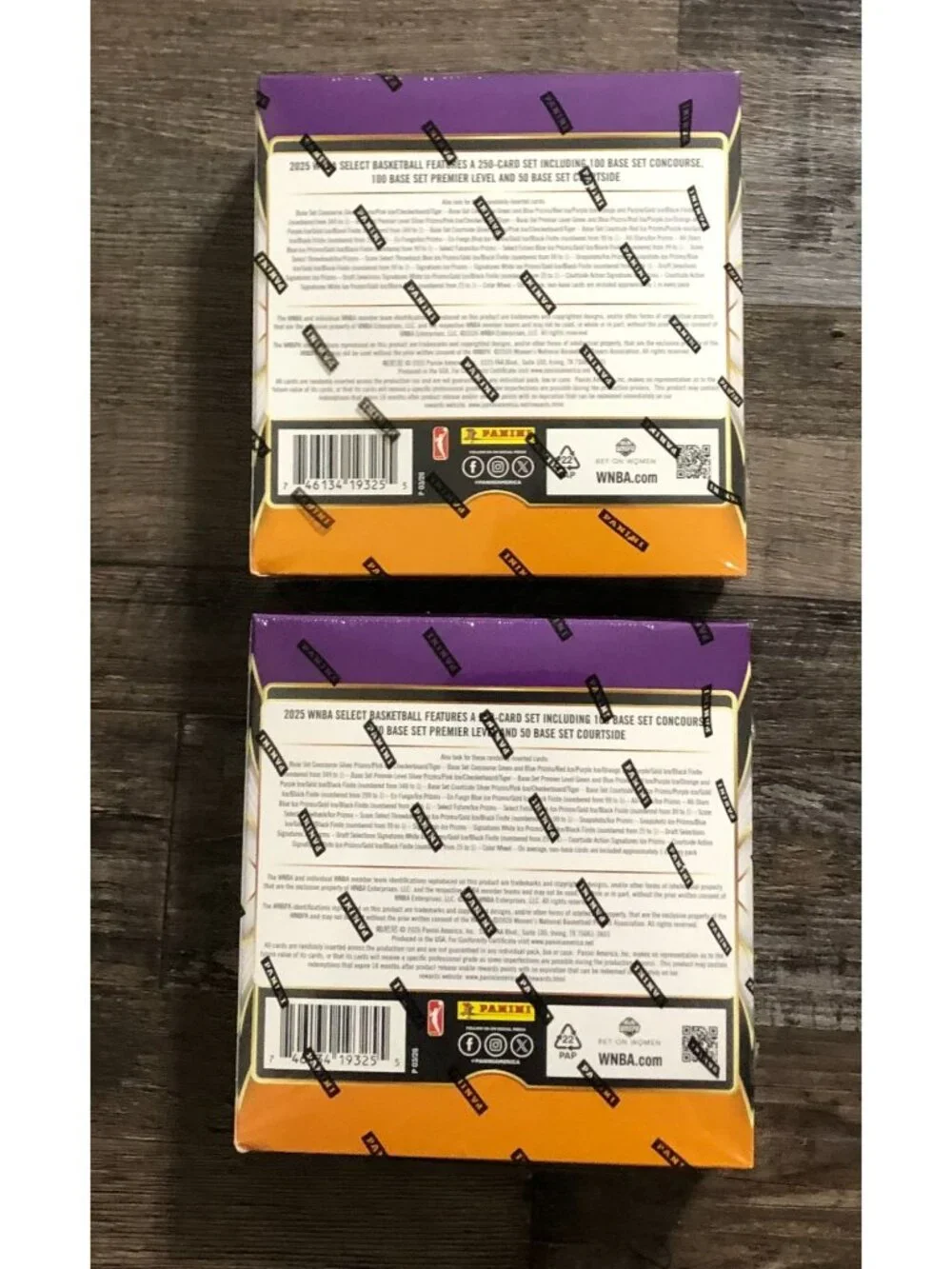 Panini 2025 Select WNBA Basketball Mega Box LOT of 2 Sealed